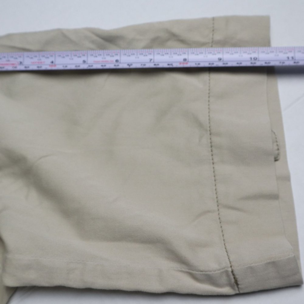 MNG  casual dress short sleeve cotton Beige pocket collared Size M - Picture 6 of 16